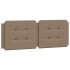 Cama con colchón cuero sintético capuchino 120x200
