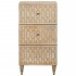 Armario auxiliar madera maciza de mango 40x33x75
