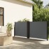 Toldo lateral retráctil gris antracita 140x600