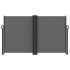 Toldo lateral retráctil gris antracita 140x600