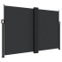 Toldo lateral retráctil negro 160x600