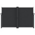 Toldo lateral retráctil negro 160x600
