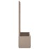 Jardinera con enrejado PP marrón claro 80x36x140
