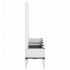 Jardinera con enrejado PP blanco 160x40x142