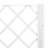 Jardinera con enrejado PP blanco 160x40x142