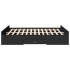 Estructura cama con cajones madera ingeniería negra 160x200