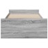 Cama con cajones madera de ingeniería gris Sonoma 90x190