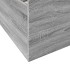 Cama con cajones madera de ingeniería gris Sonoma 90x190