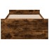 Cama con cajones madera de ingeniería roble ahumado 75x190