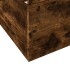 Cama con cajones madera de ingeniería roble ahumado 75x190