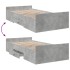 Cama con cajones madera ingeniería gris hormigón 90x190