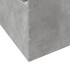 Cama con cajones madera ingeniería gris hormigón 90x190