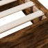 Cama con cajones madera de ingeniería roble ahumado 90x200