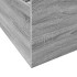 Cama con cajones madera ingeniería gris Sonoma 120x200