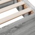 Cama con cajones madera ingeniería gris Sonoma 120x200