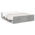 Cama con cajones madera ingeniería gris hormigón 160x200