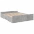 Cama con cajones madera ingeniería gris hormigón 160x200