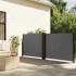 Toldo lateral retráctil gris antracita 100x600