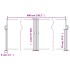 Toldo lateral retráctil gris antracita 100x600