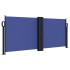 Toldo lateral retráctil azul 100x600