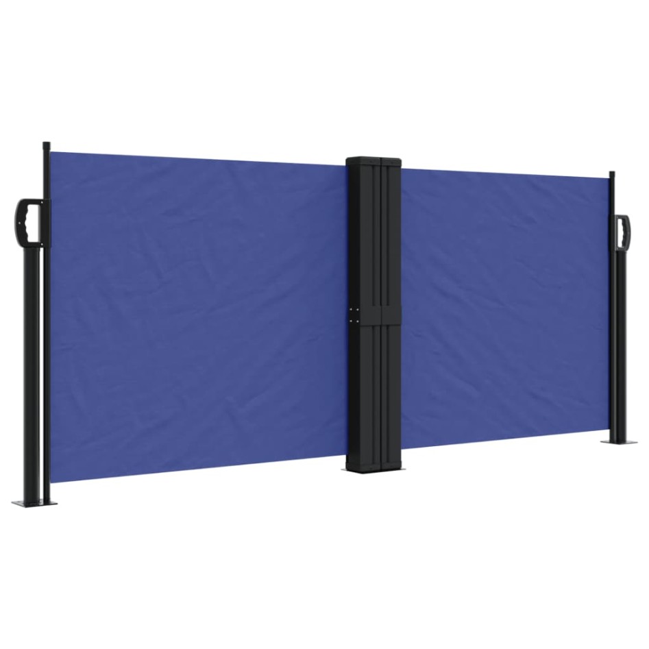 Toldo lateral retráctil azul 100x600