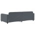 Sofá cama terciopelo gris oscuro 90x190