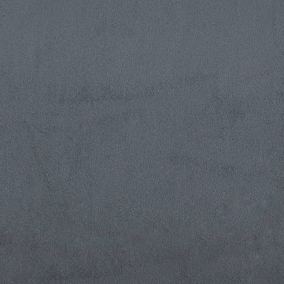 Sofá cama terciopelo gris oscuro 90x190