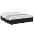 Estructura cama con cajones madera ingeniería negra 180x200