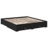Estructura cama con cajones madera ingeniería negra 180x200