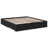 Estructura cama con cajones madera ingeniería negra 180x200
