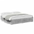 Cama con cajones madera ingeniería gris hormigón 180x200