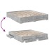 Cama con cajones madera ingeniería gris hormigón 180x200