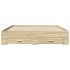 Cama con cajones madera ingeniería roble Sonoma 150x200