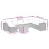 Set de muebles de jardín 9 pzas y cojines ratán sintético