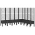 Jardinera con enrejado PP negro 200x160x142