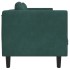 Sofá con cojines 3 plazas terciopelo verde