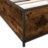 Estructura cama madera ingeniería metal roble ahumado
