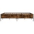 Estructura cama madera ingeniería metal roble ahumado