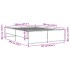 Estructura cama madera ingeniería metal roble Sonoma 120x190