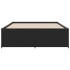 Estructura de cama madera de ingeniería y metal negro
