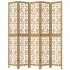 Biombo separador de 5 paneles madera maciza paulownia