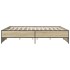 Estructura cama madera ingeniería metal roble Sonoma 180x200