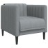 Sillón de tela gris