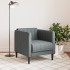 Sillón de tela gris