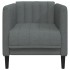 Sillón de tela gris