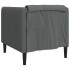 Sillón de tela gris