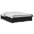 Cama con cajones madera de ingeniería negro 140x200