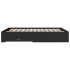Cama con cajones madera de ingeniería negro 140x200