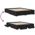 Cama con cajones madera de ingeniería negro 140x200