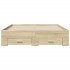 Cama con cajones madera ingeniería roble Sonoma 120x200